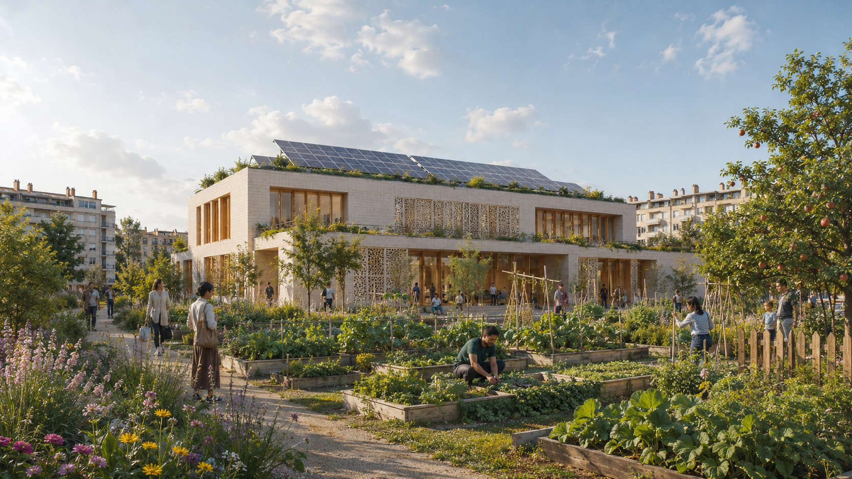 Illustration du futur centre culturel et cultuel des musulmans de Bondy