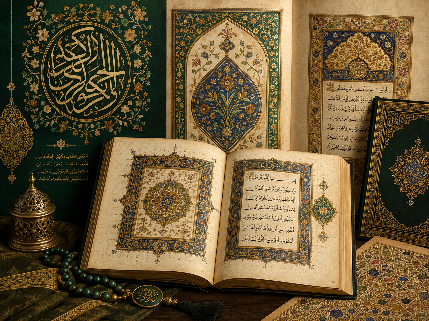 Calligraphie et enluminure dans l’art pictural islamique